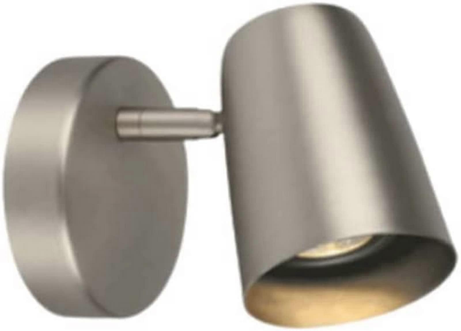 Mirror Light Wall Lamp Adjustable 7W GU10 Bulb Bedside Reading Light Silver Gray Modern