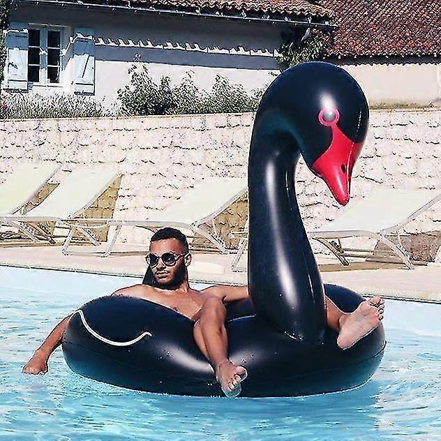 Swan Shaped Inflatable Floating Swimming Pool Ring
