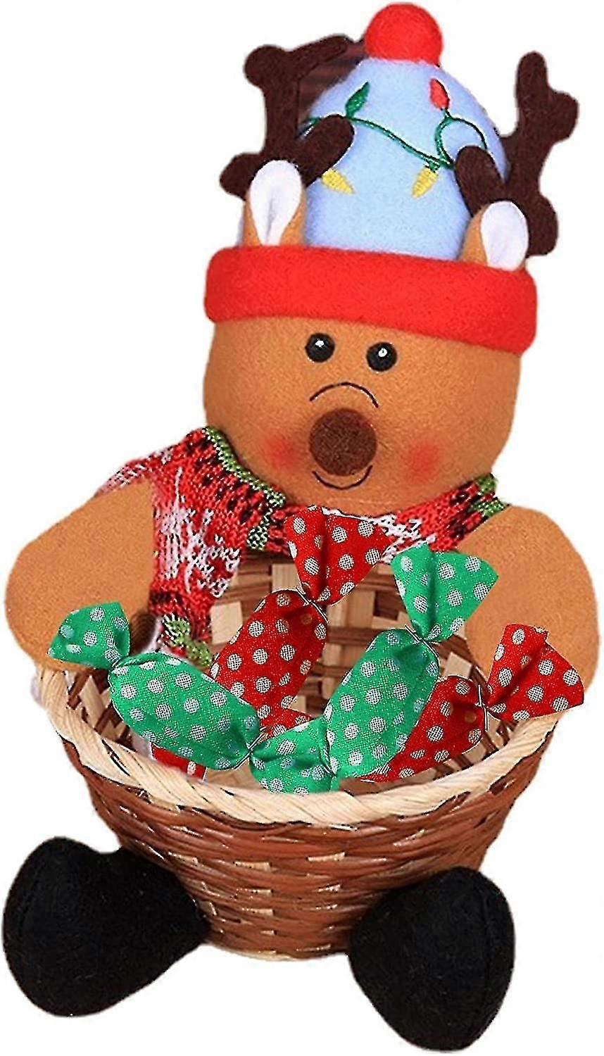 Christmas Table Decoration Basket | Christmas Candy Storage Basket Table Decorations