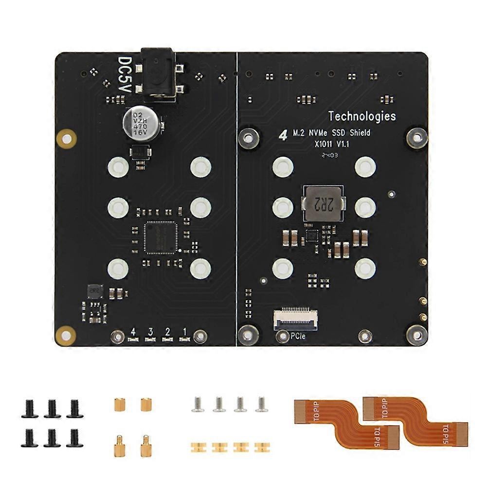 X1011 PCIE to M.2 NVME SSD Expansion Board for Raspberry Pi 5