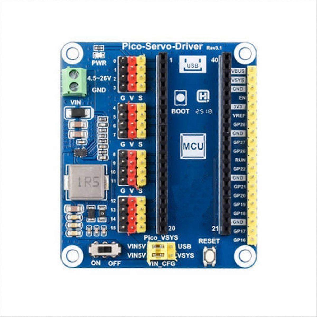 Servo Driver Module for Ideal for Robotic Arms & Hexapod Walkers 16-Bit Resolution Servo Drive Boar