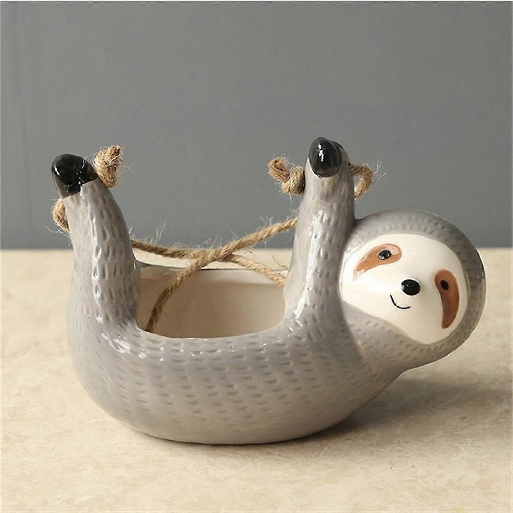 Sloth Hanging Planters Pots Cute Wall Planter Succulent Air Plants