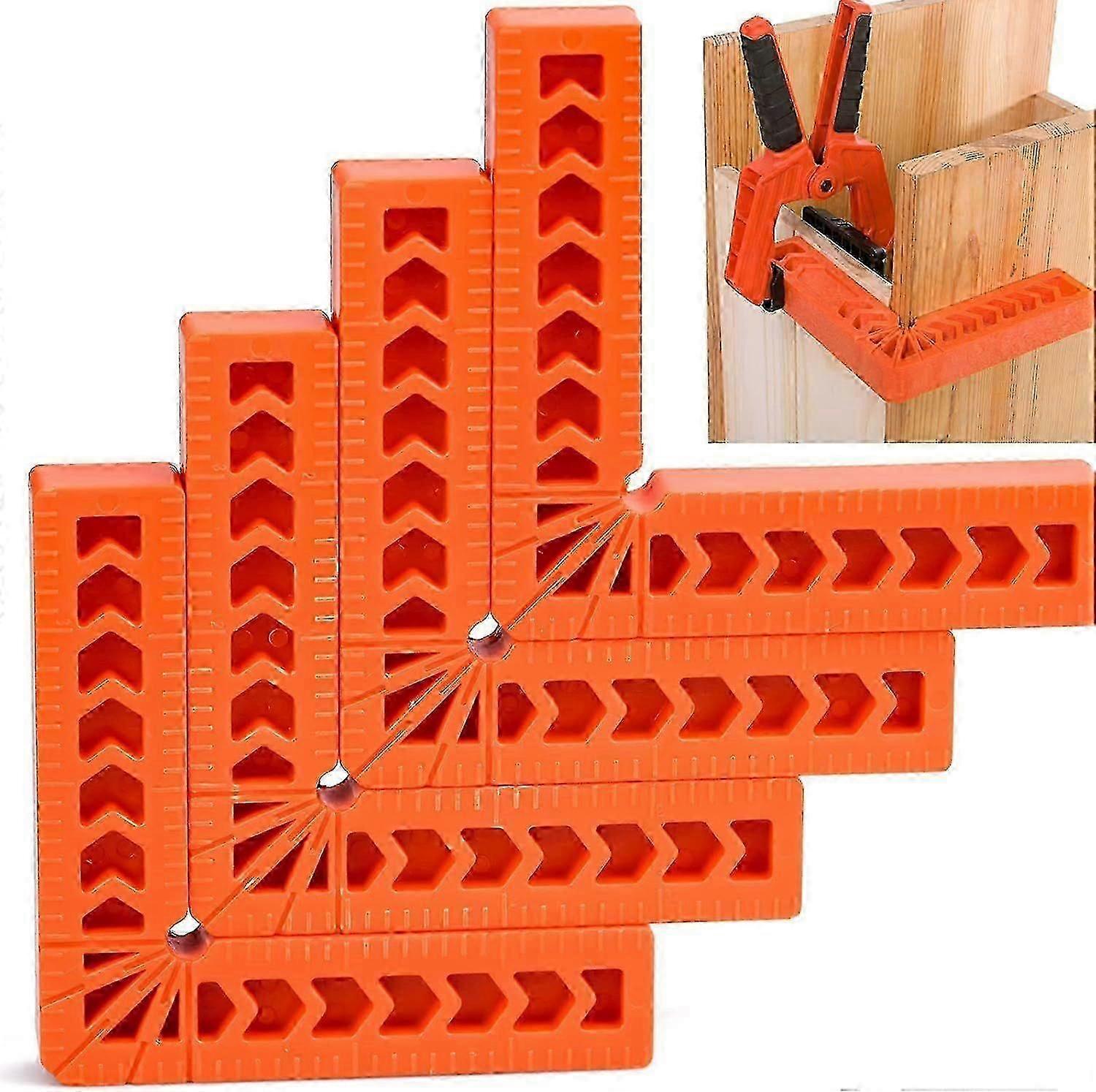 Set Of 4 90 Degree Positioning Squares Right Angle Tools-Good