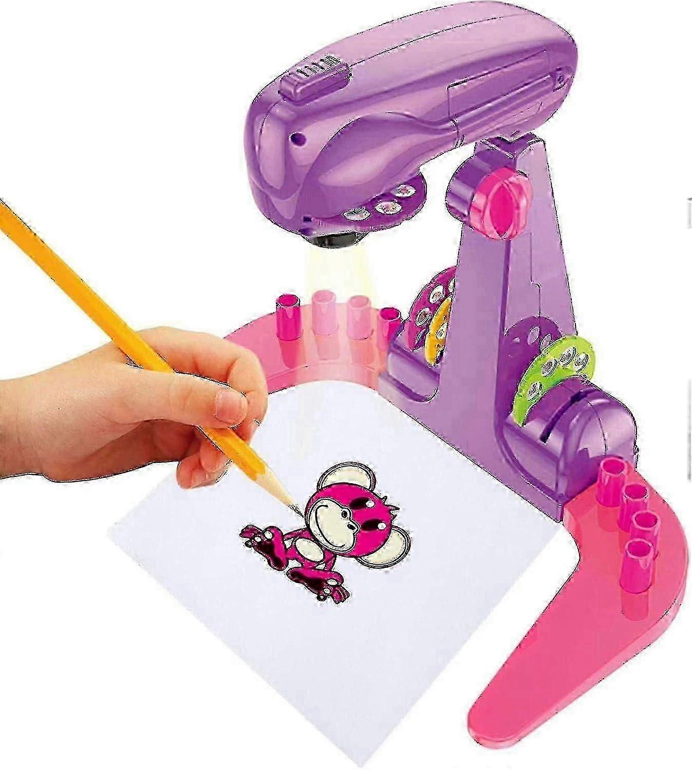 Children Trace And Draw Projector Toy, Drawing Projector Table For Kids With Slide Projector, Child