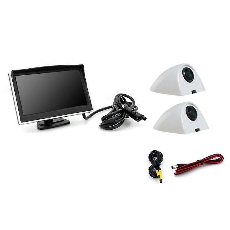 5 Inch Car Display With White Two-way Camera Side-mounted