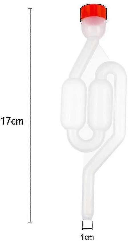 بونغ التخمير ، أنابيب البستاني البلاستيكية مع غطاء ، Airlock Bubbler المنزل النبيذ تخمير كيت التخمير Airlock 5 قطعة Bubbler للتخمير