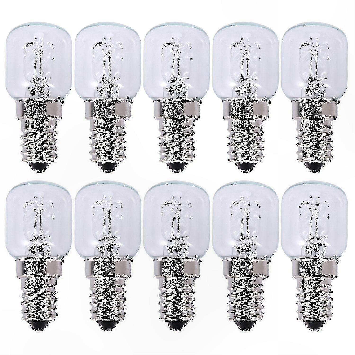10x E14 500°C High Temp Halogen Bulbs 25w