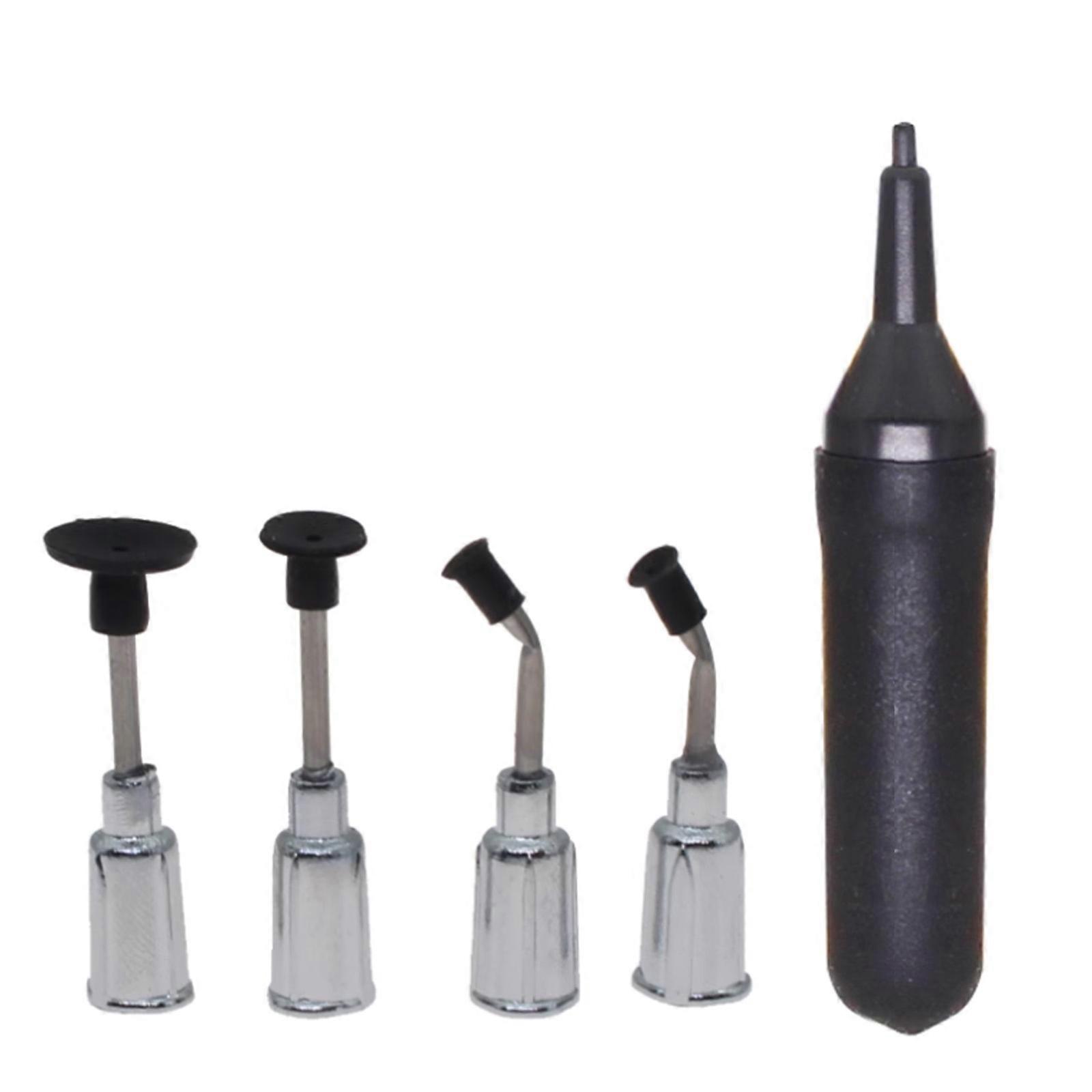 IC Pick up Vacuum Sucking Pen Lens Repair Tool For Precise Component Placement with Interchangeable 4Tips Pickup Tool Multicolor