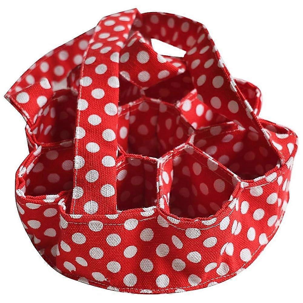 Egg Holder Bag with 9 Pouches, Portable Egg Basket Carrier with Handle for Farm Fresh Eggs