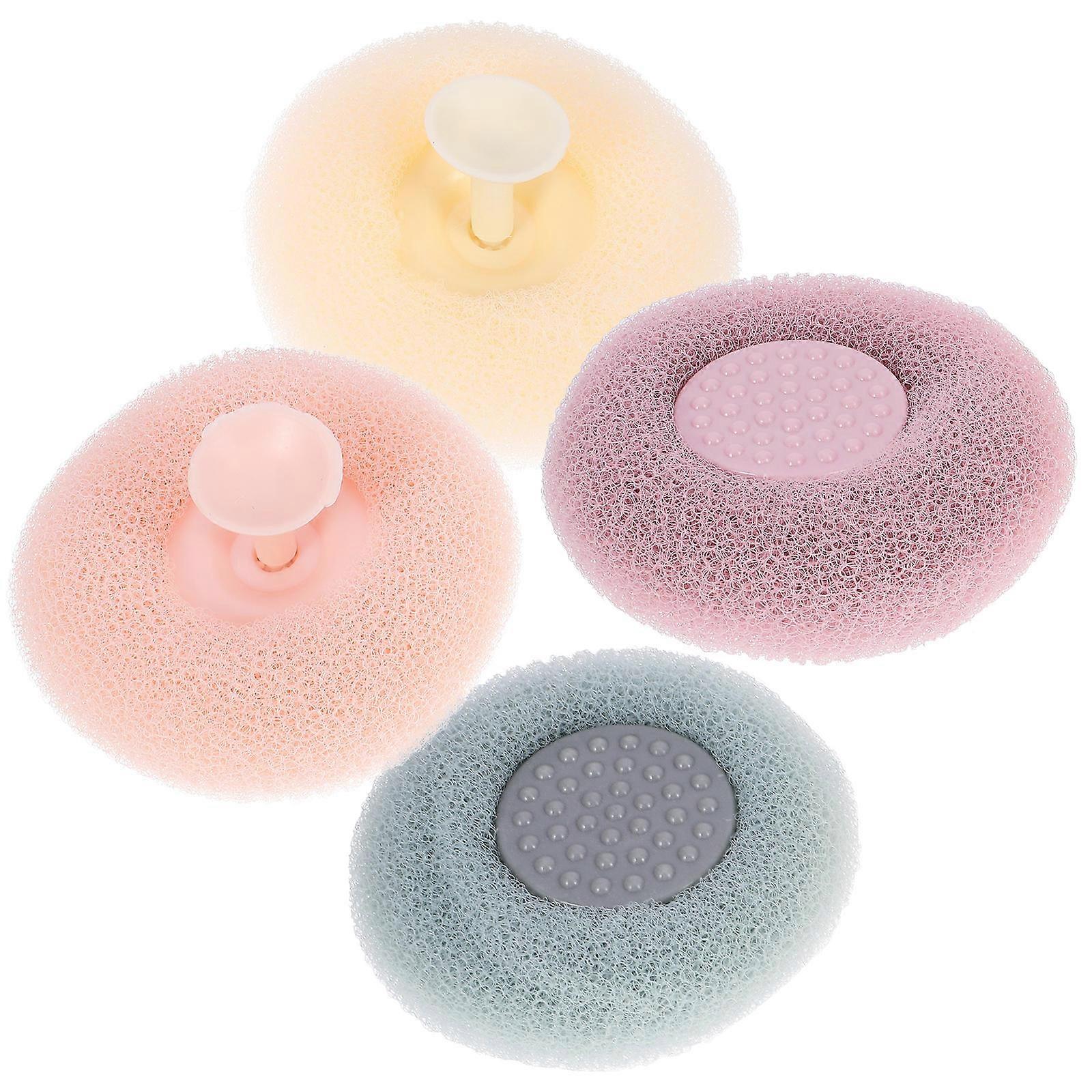 Bath Scrubber Bathing Tool Body Scrubber for Smooth Skin 4Pcs Set