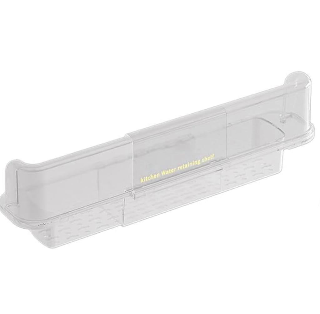 Adjustable Sink Splash Guard Basket with Splash-Proof Barrier and Over the Sink Strainer