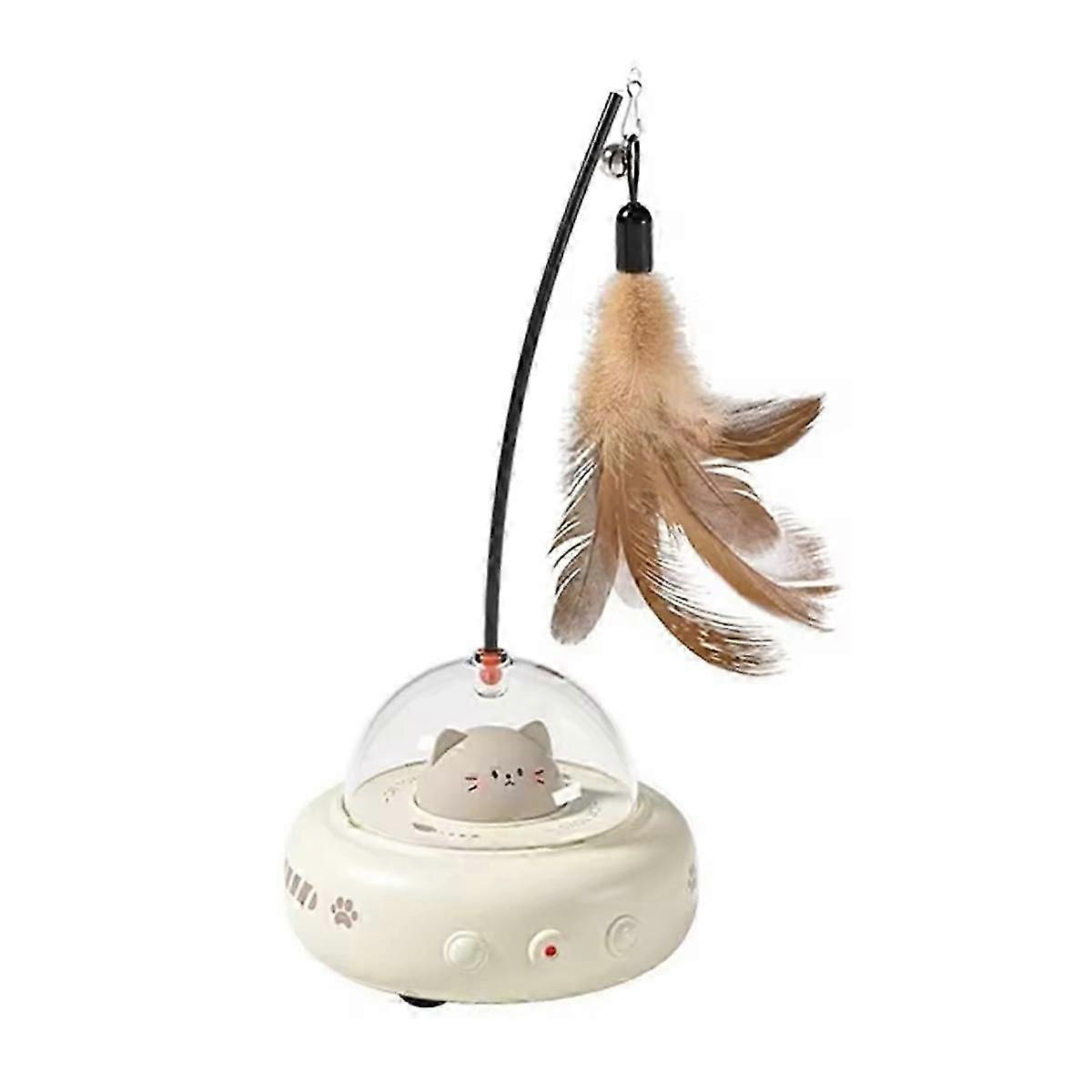 Electric Interactive Cat Toy with Teaser Wand