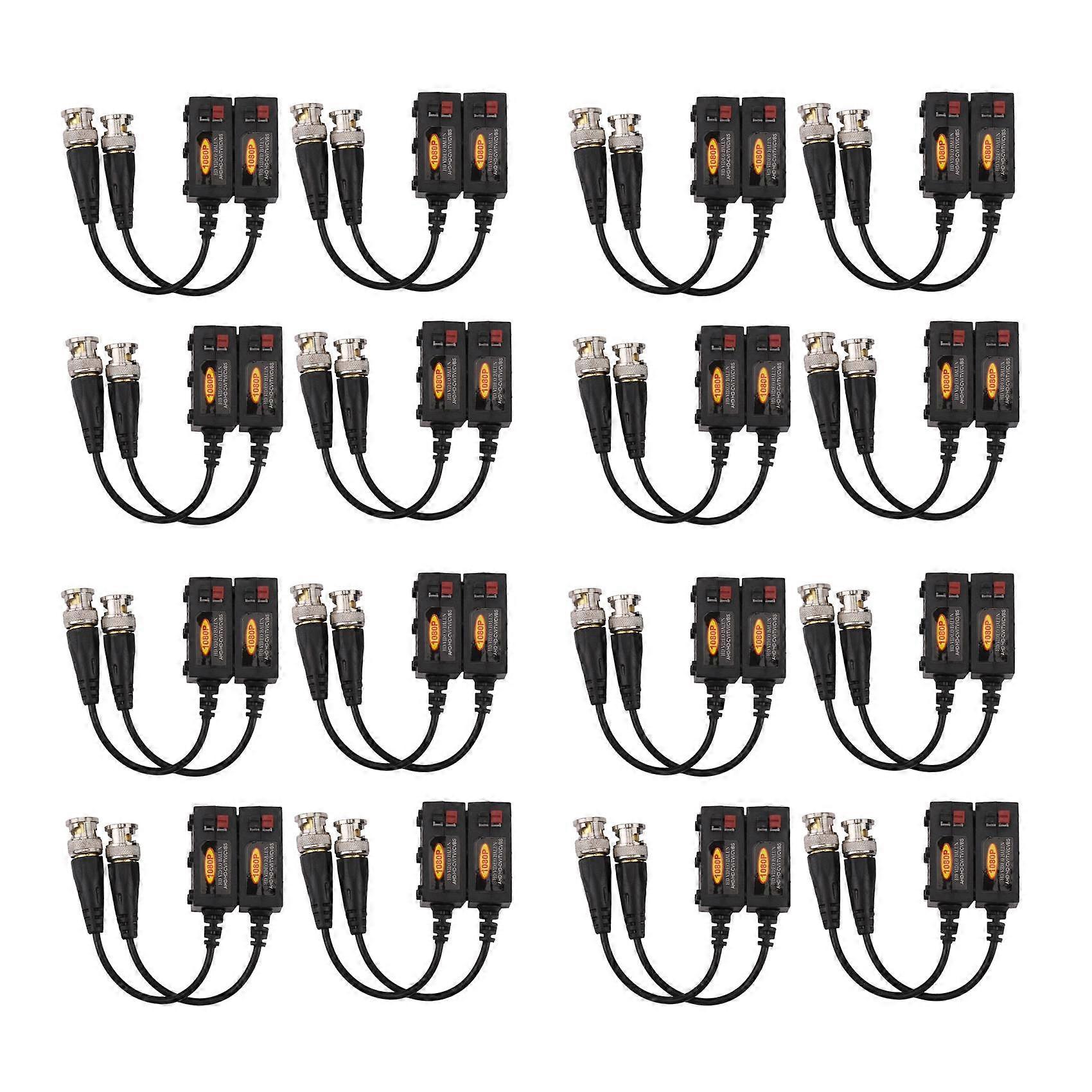 1080P AHD/HD-CVI/TVI/CVBS Passive HD Video Balun Transmitter 16 Pairs (UTP Up to 350M-600M)