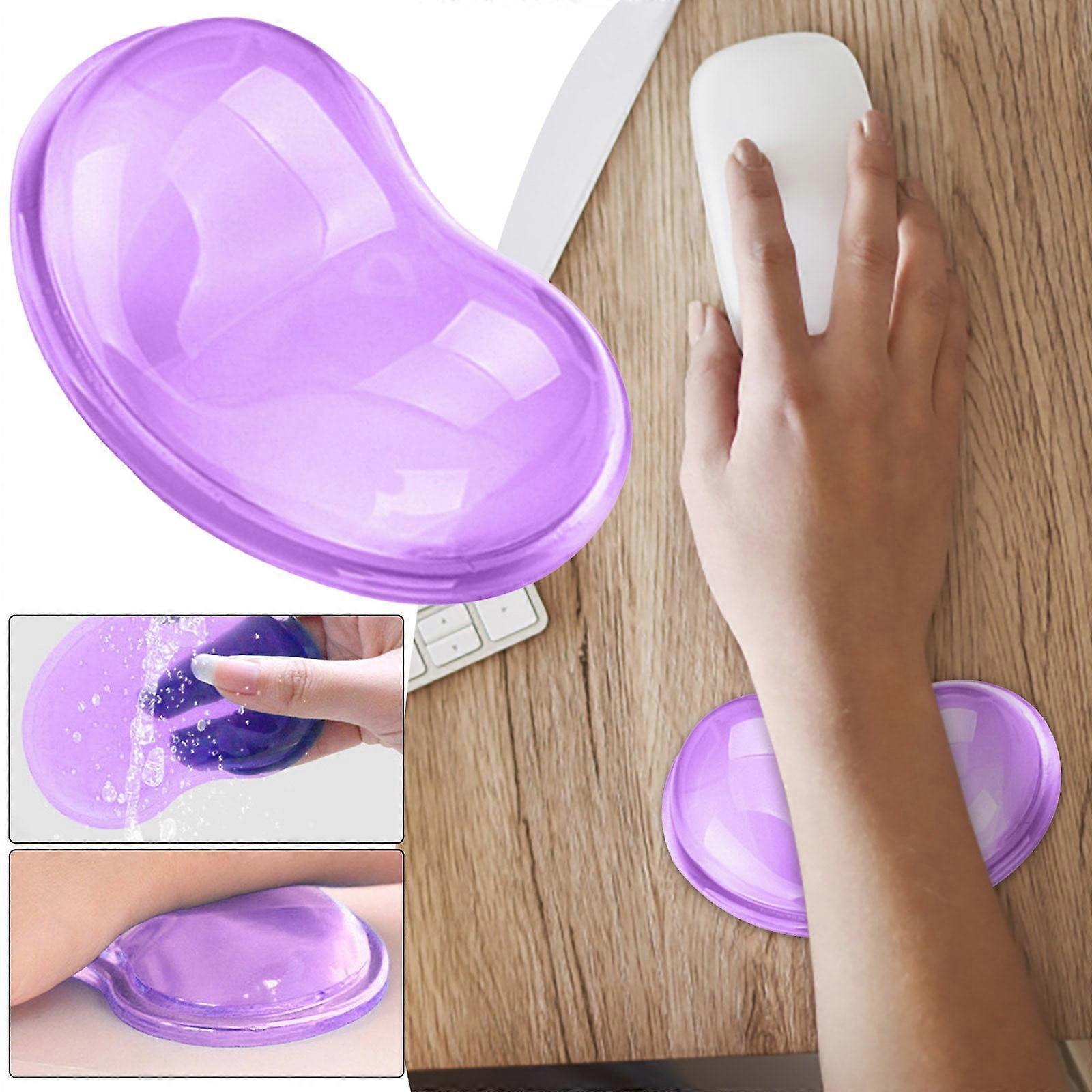 Silicone Gel Wrist Rest Heart Shaped Translucence Ergonomic Mouse Pad Effectively Wrist Fatigue