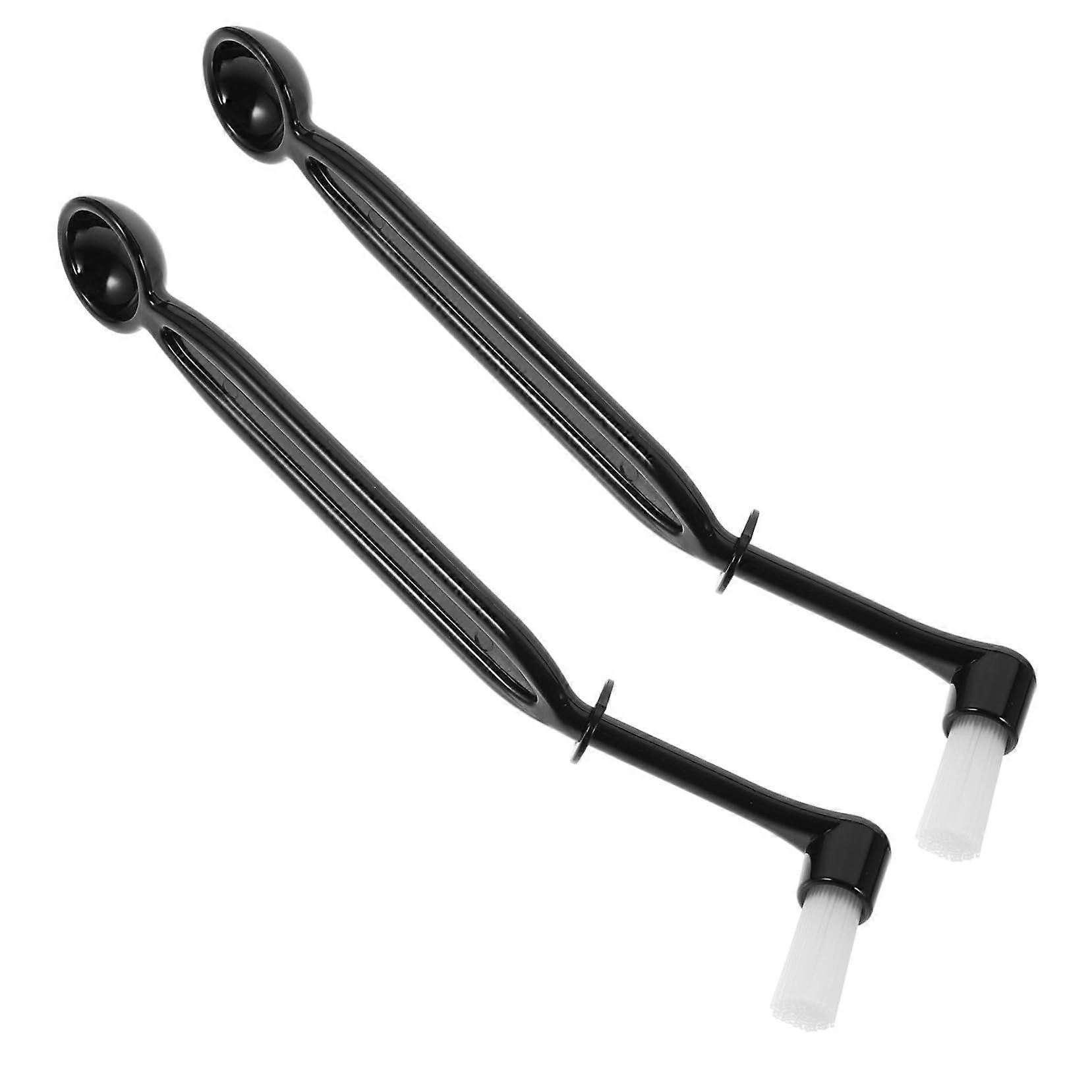 2pcs Coffee Machine Cleaning Brush with Spoon, 2 in 1 Espresso Group Head Cleaning Tool