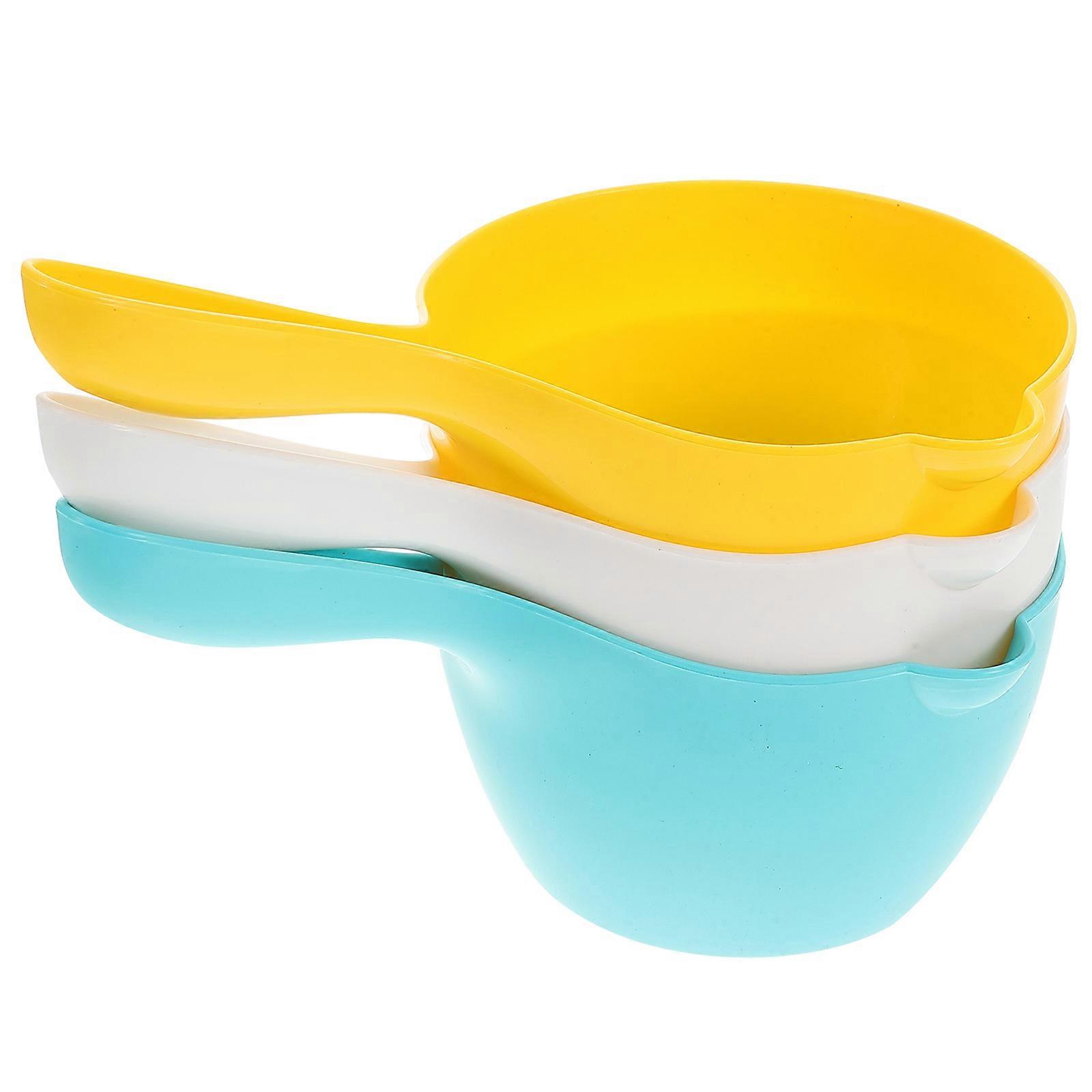 Water Ladle Bath Ladle Plastic for Bathing 3Pcs Durable Set