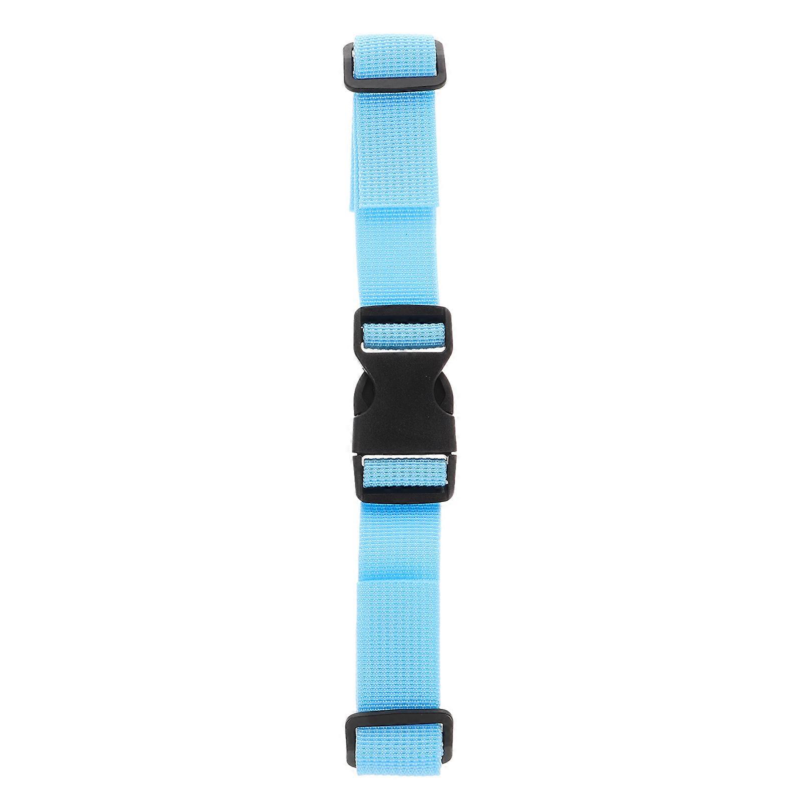 Sky-Blue Adjustable Nylon Chest Strap for Hiking Backpack