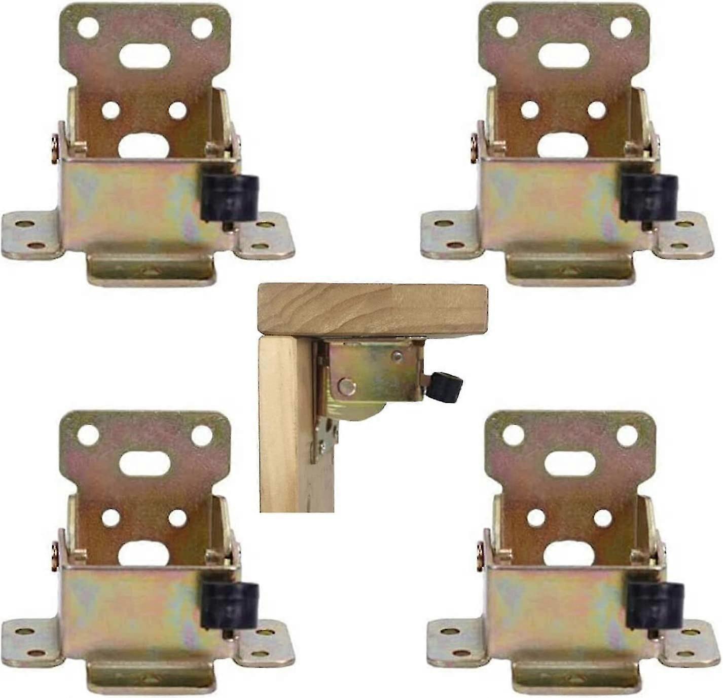 Folding Table Leg, 4Pcs Self-Locking Hinges, Folding Table Leg Hinge, Folding Shelf Support Extension