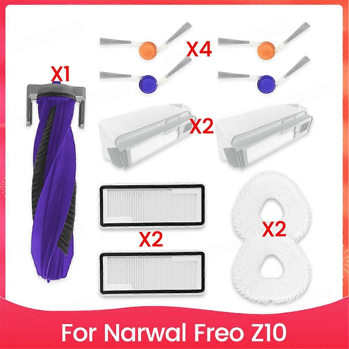 For Freo Z10 Main Roller Side Brush Hepa Filter Mop Cloth