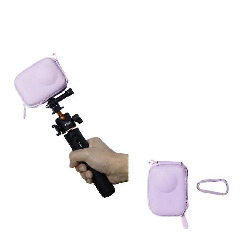 Single-Unit Storage Bag with Open-Front Design for DJI Action 6/5 Pro/4 Action Camera (Purple)