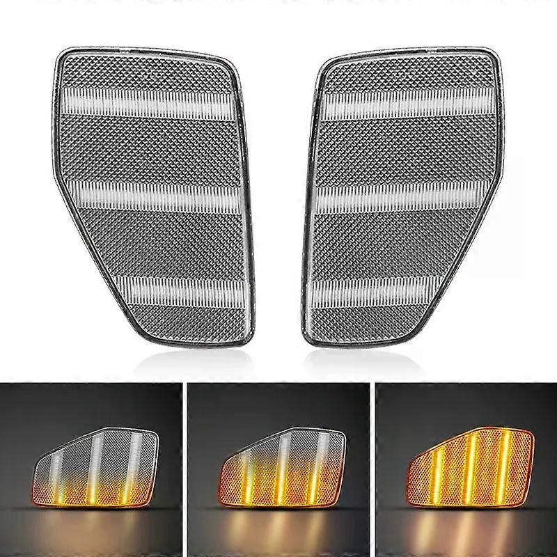 LED Side Marker Light For Hummer H3 H3T 2005-2010 Amber Front Side Fender Turn Signal Lights
