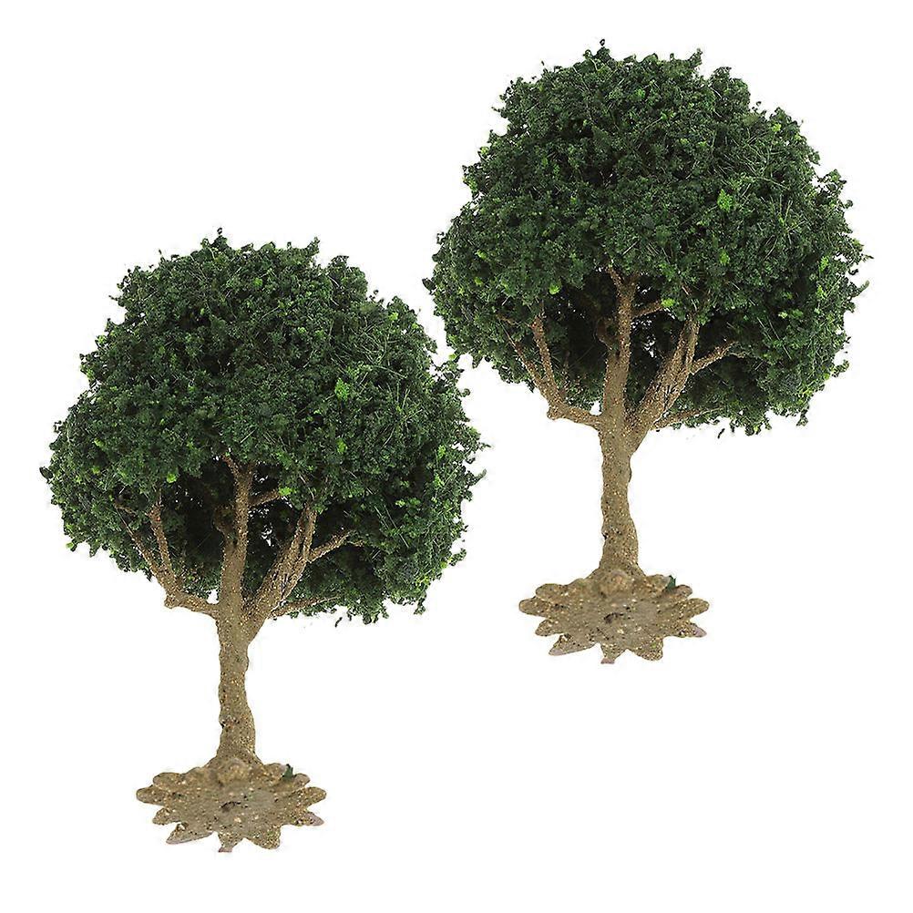 Miniature Landscape Trees Artificial Trees for Model Train 2Pcs