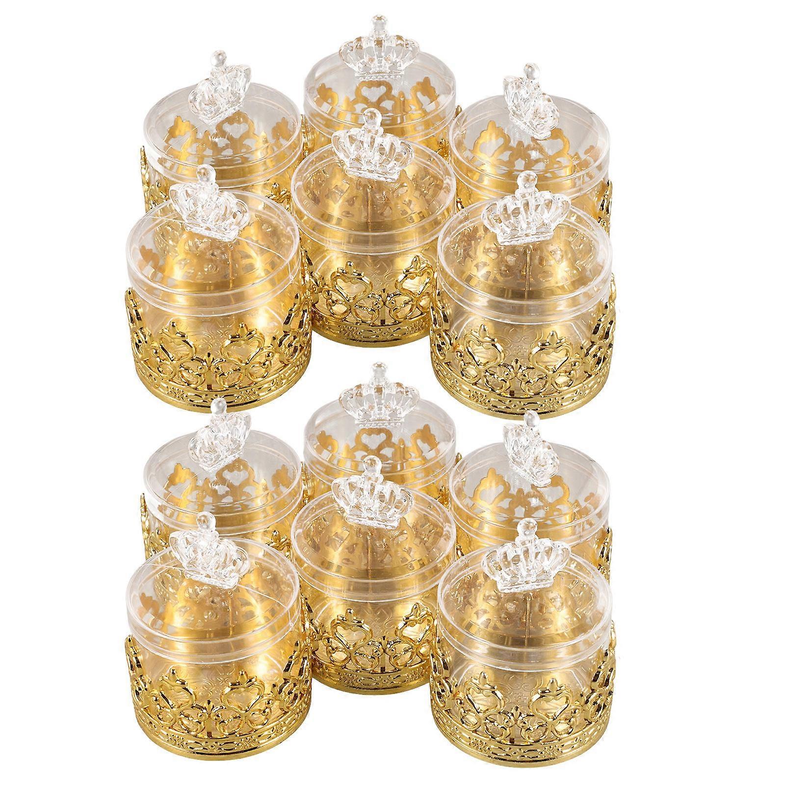 European Style Candy Box Plastic Container for Storage 12Pcs