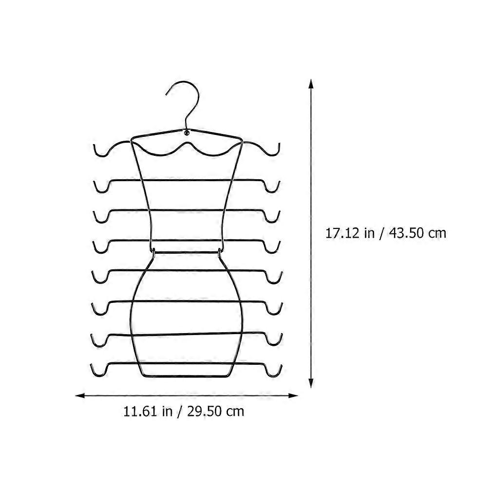 Multi-Layer Underwear Rack Iron Hanger for Home 1Pcs Black Space-Saving