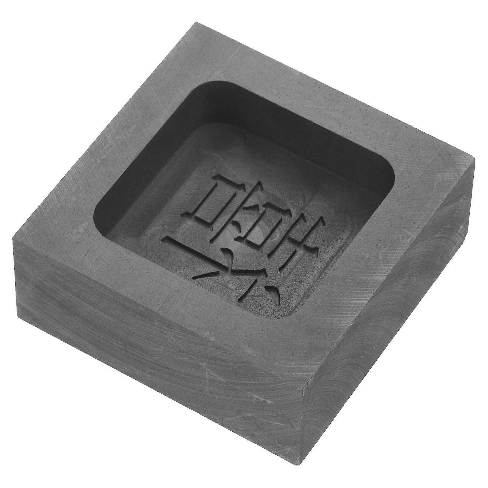 Metal Casting Graphite Mold for Refining Gold Silver 2Pcs Mold Set