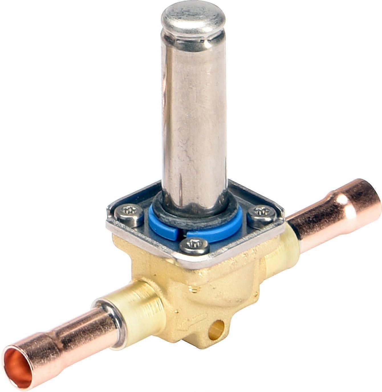 032L1213 EVR 6 Normally Closed Straight-Through Welded Solenoid Valve, 10mm Brass Body, ODF Import Interface