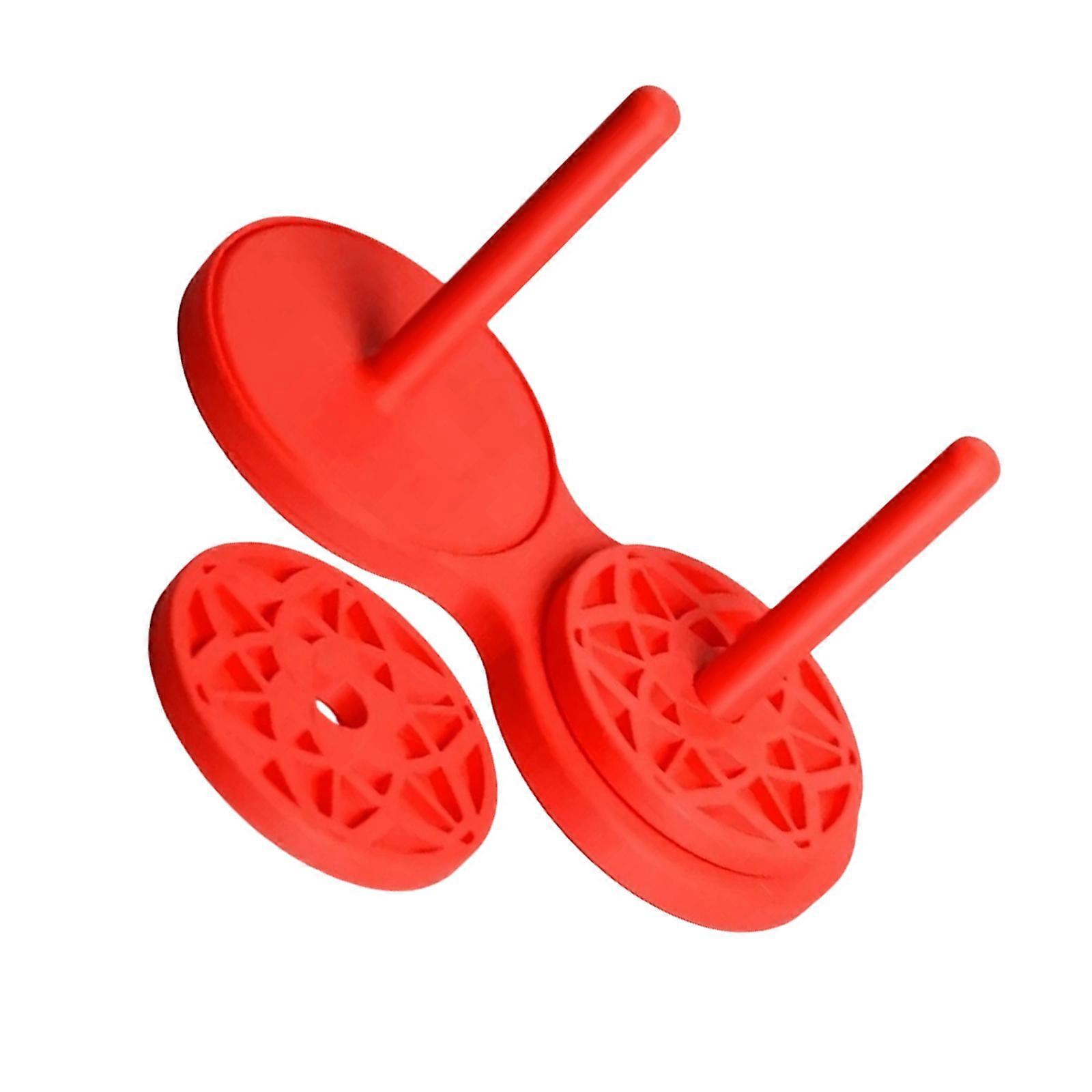 Adjustable Yarn Spinner Featuring Easy Operations and Double Spindles Capability for Knitting Projects  Red