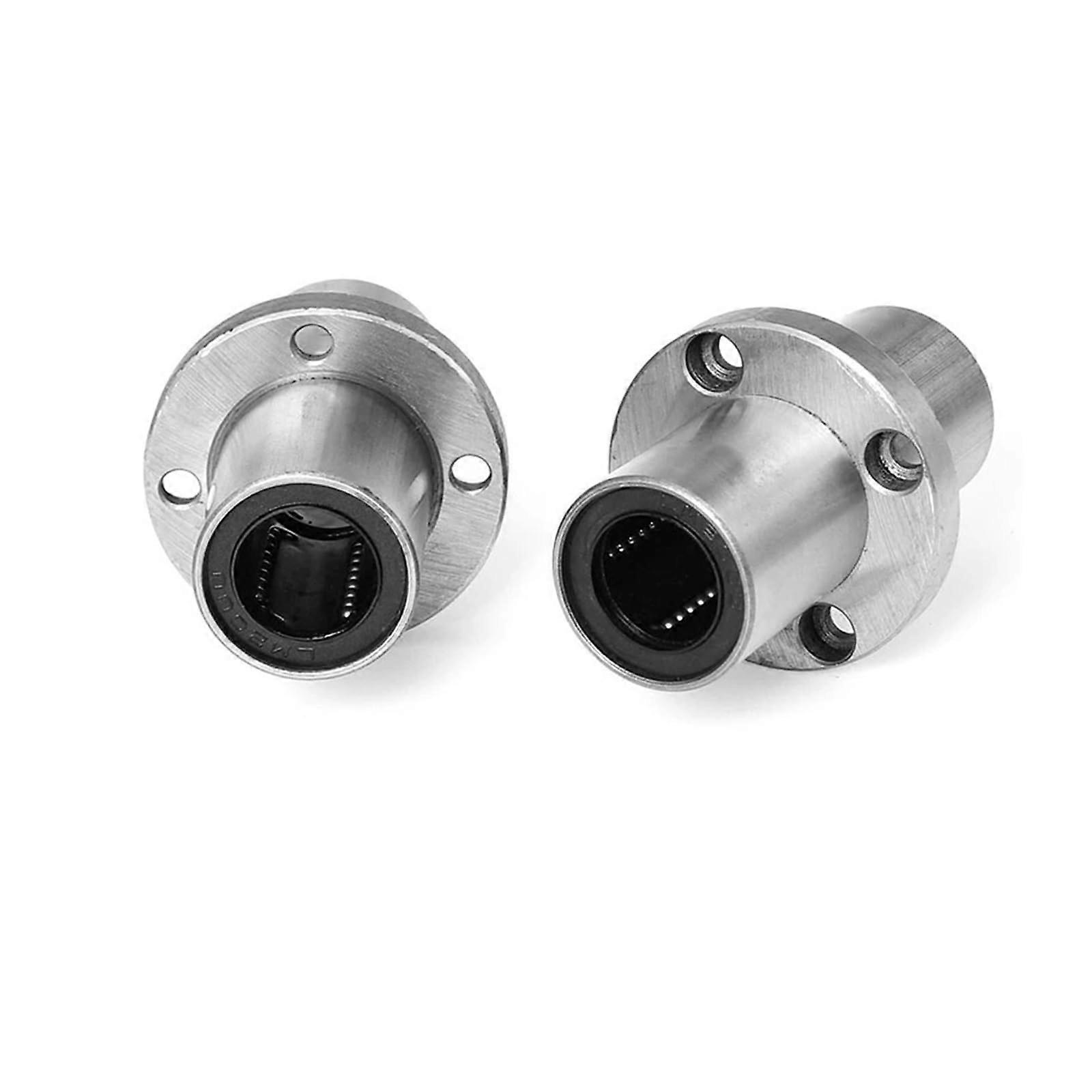 2pcs LMFC8LUU Extended Round Flange Linear Bearing Set for Smooth Low Friction Precision Motion