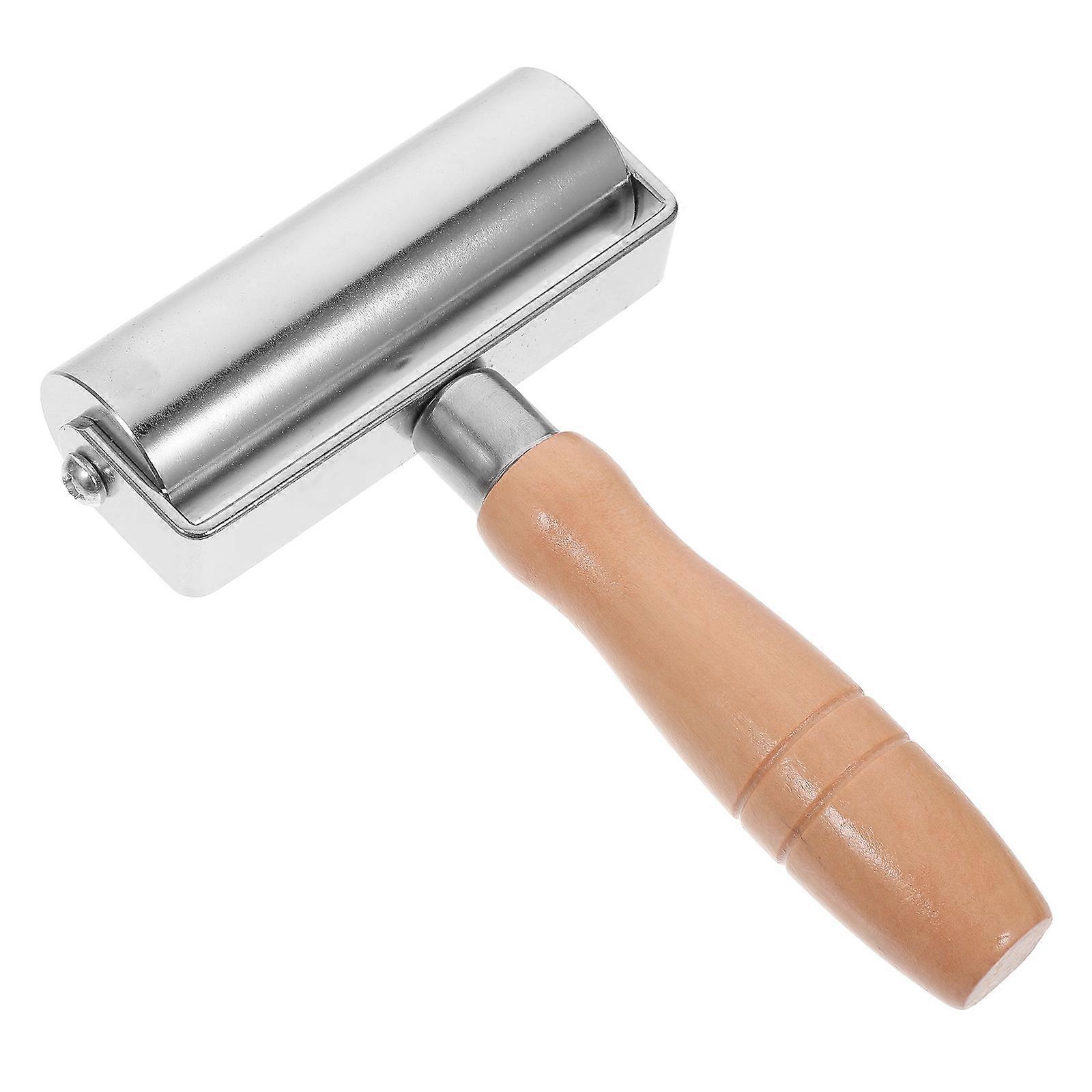 Roller Tool for Laminating with Wooden Handle Durable Craft Tool