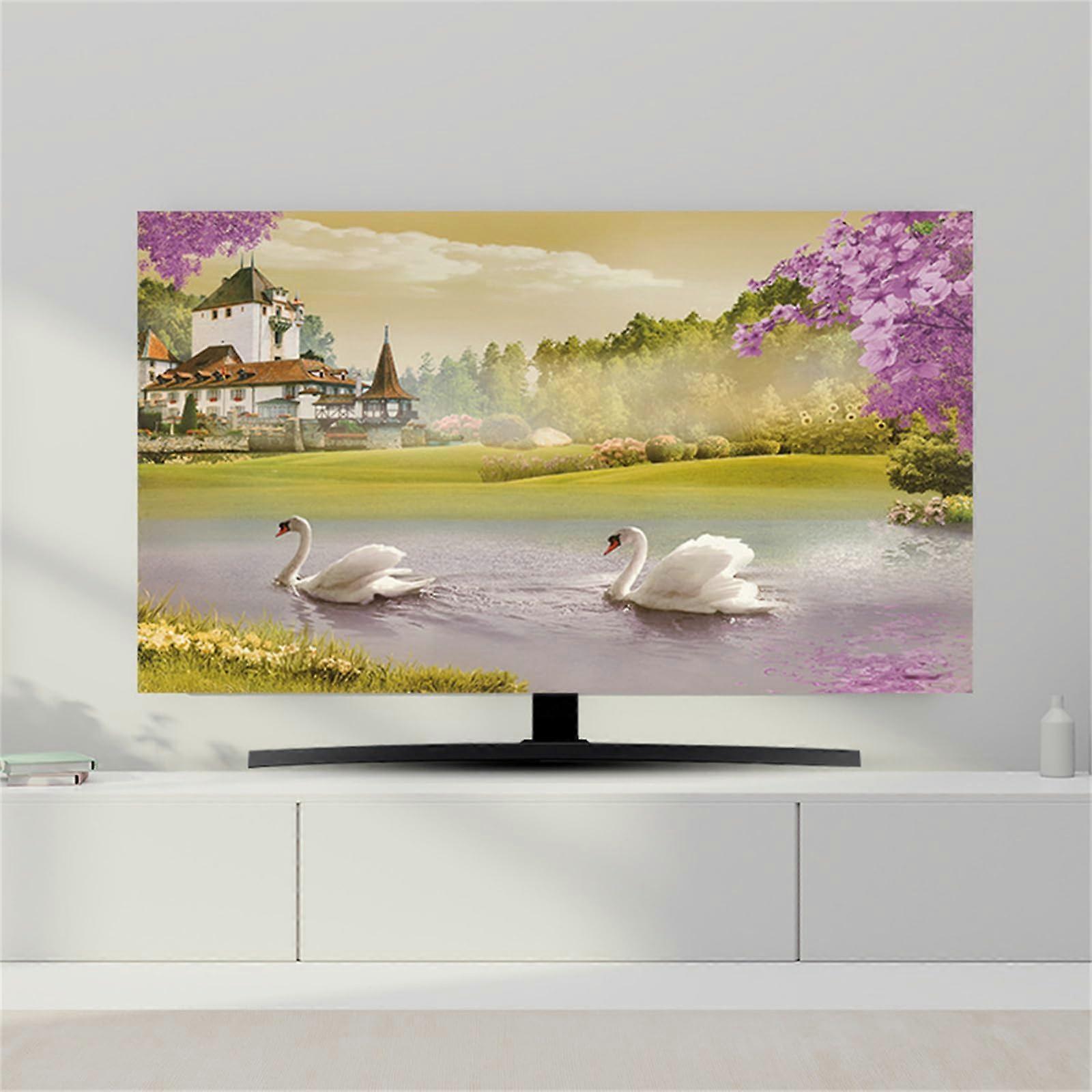 Universal TV Dust Cover 4952 Inch, Elastic Screen Protector, Breathable Decorative Fabric