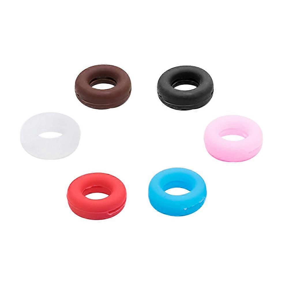 Silicone Sleeve Retainer for Glasses Use 12Sets Round Shape Multi-Color