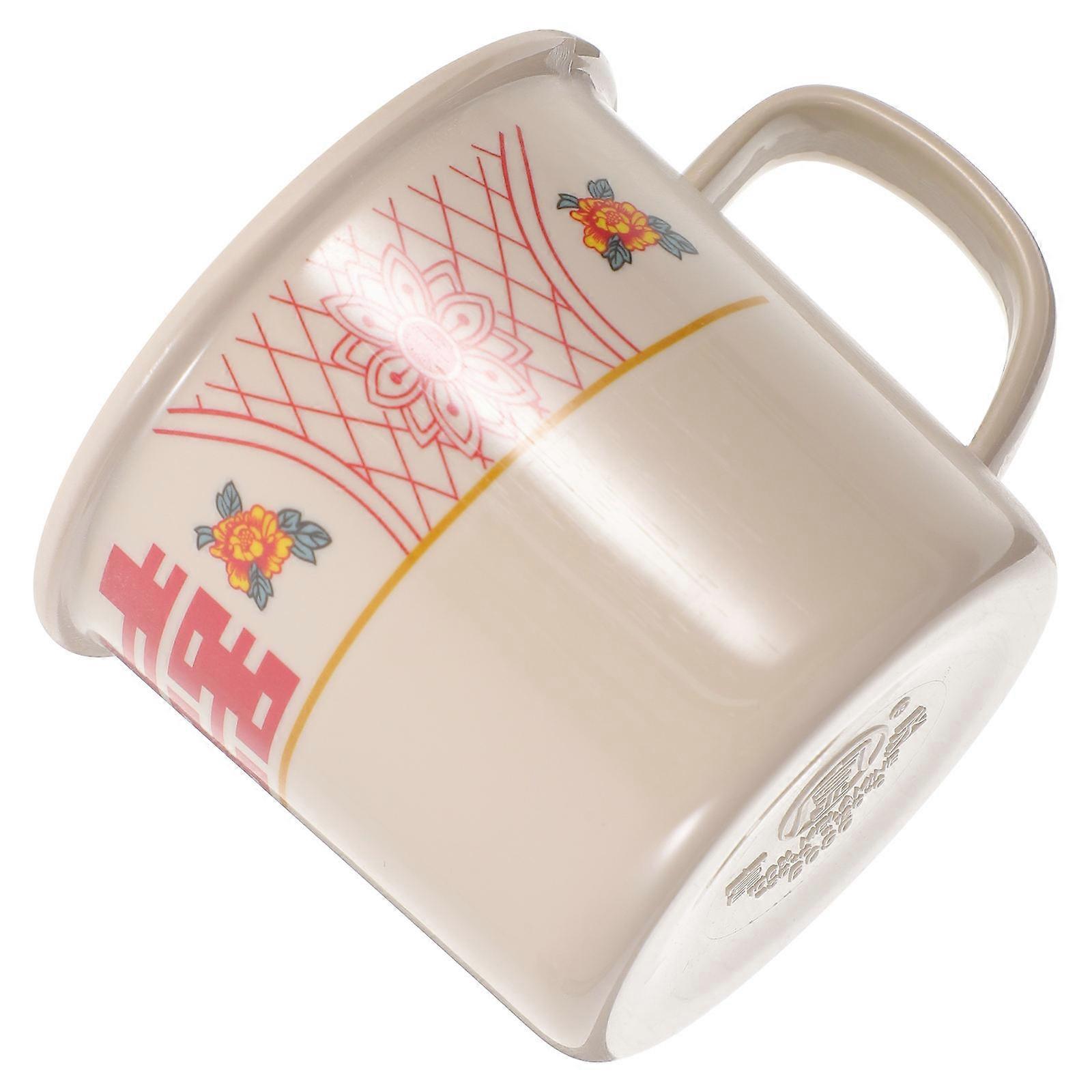 Travel Mug Enamel Mug for Camping Multi Material Function 1Set