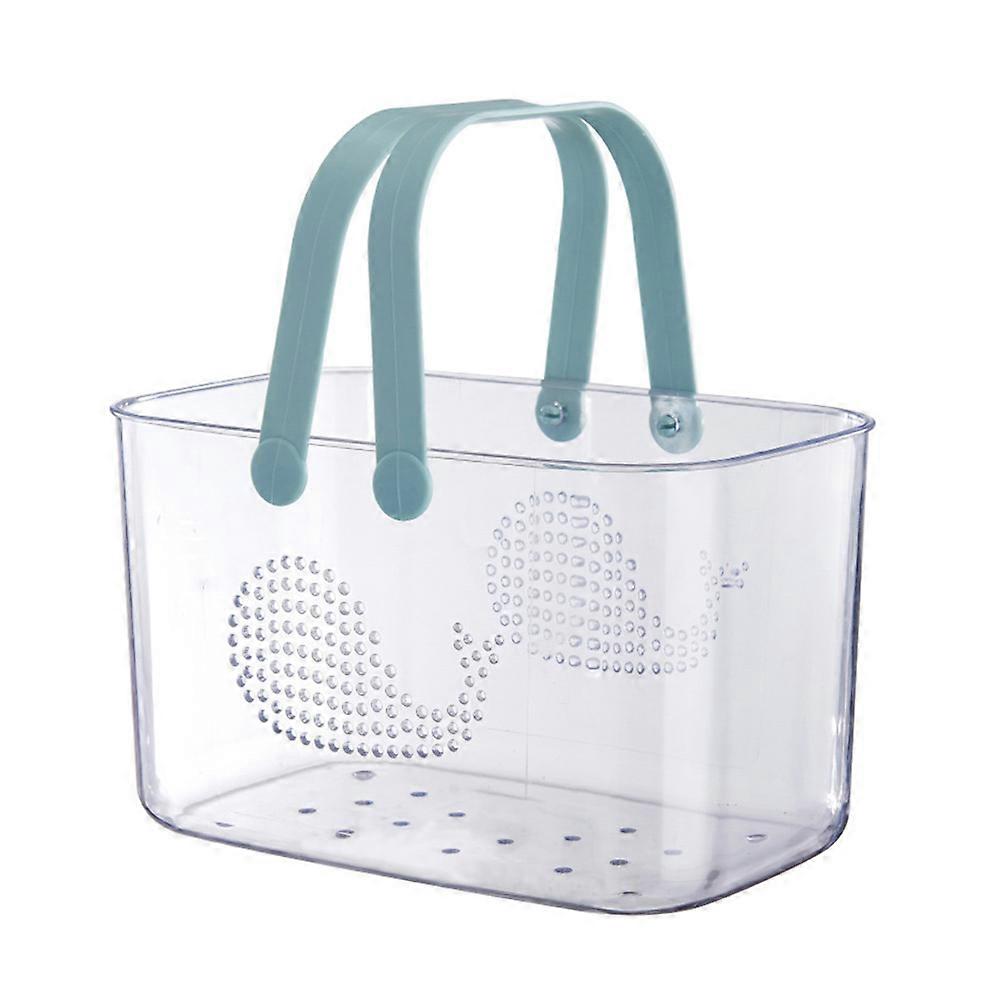 Plastic Bathroom Organizer Basket for Shower Storage with Handle