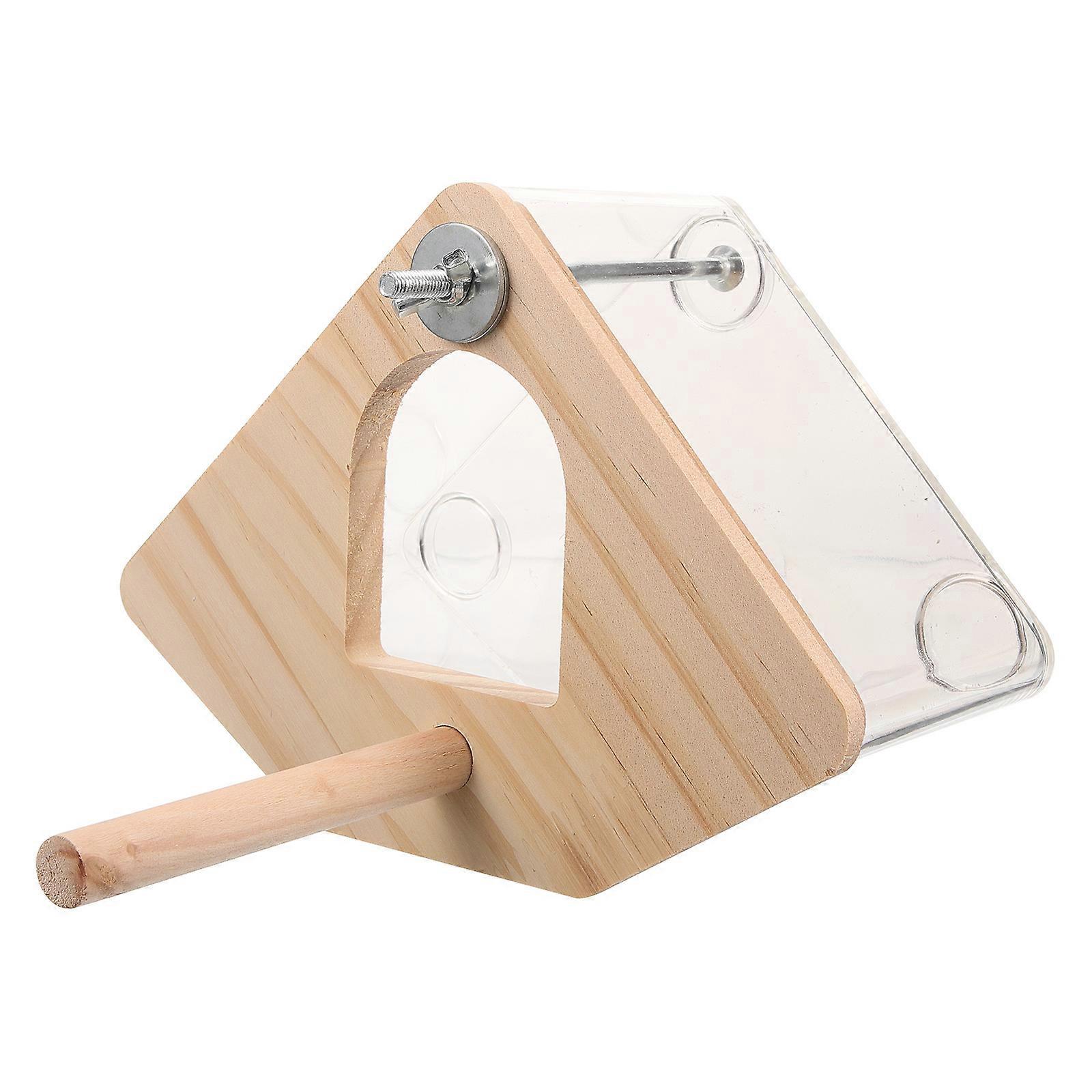 Acrylic Bird House Parrot Nesting Box for Bird Transparent Use
