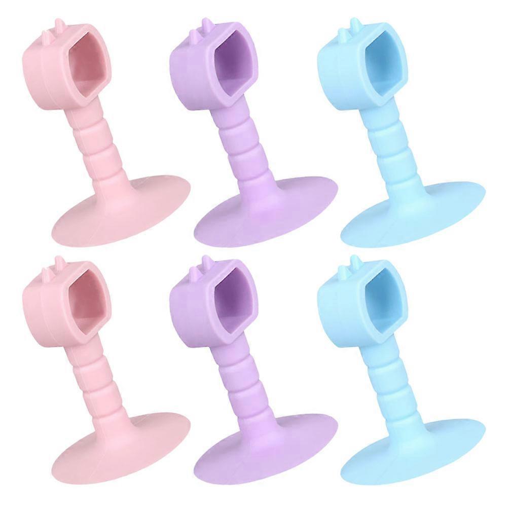 Door Stopper Silicone Door Catch Hold-Open Function 6Pcs Kit