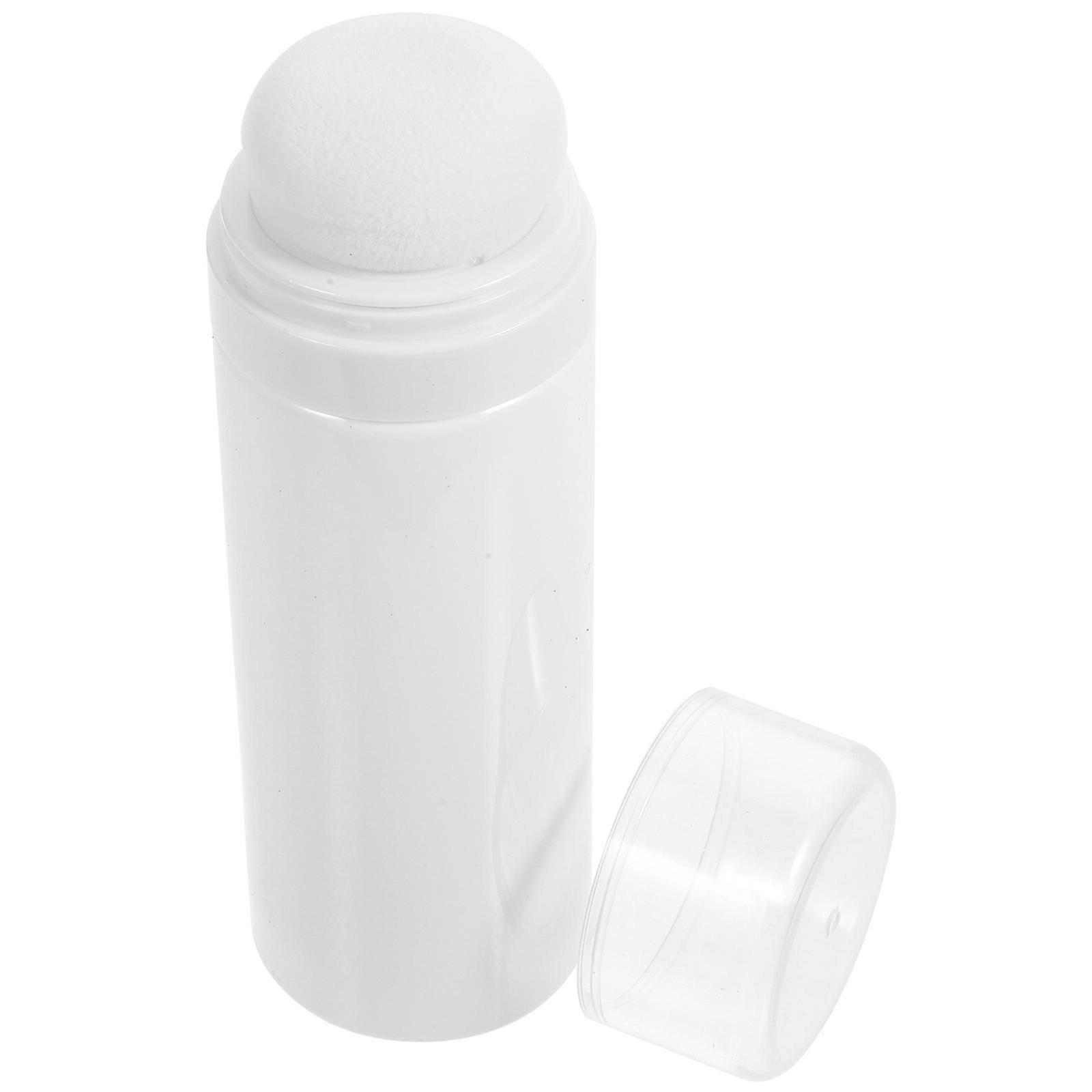 Powder Puff Bottle for Storage Use with Puff White Portable Box