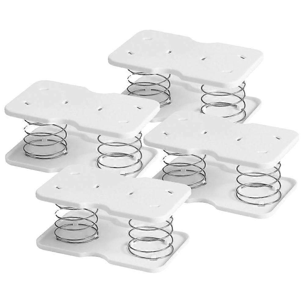 White Tissue Spring Bracket for Kitchen with Support Function 4Pcs Kit
