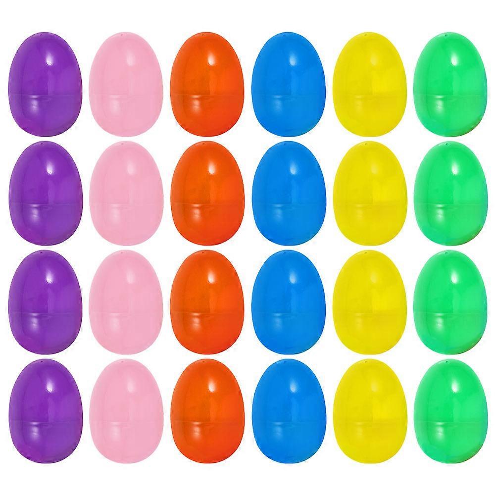 60Pcs Fillable Plastic Easter Eggs for Easter Party Decor and Candy