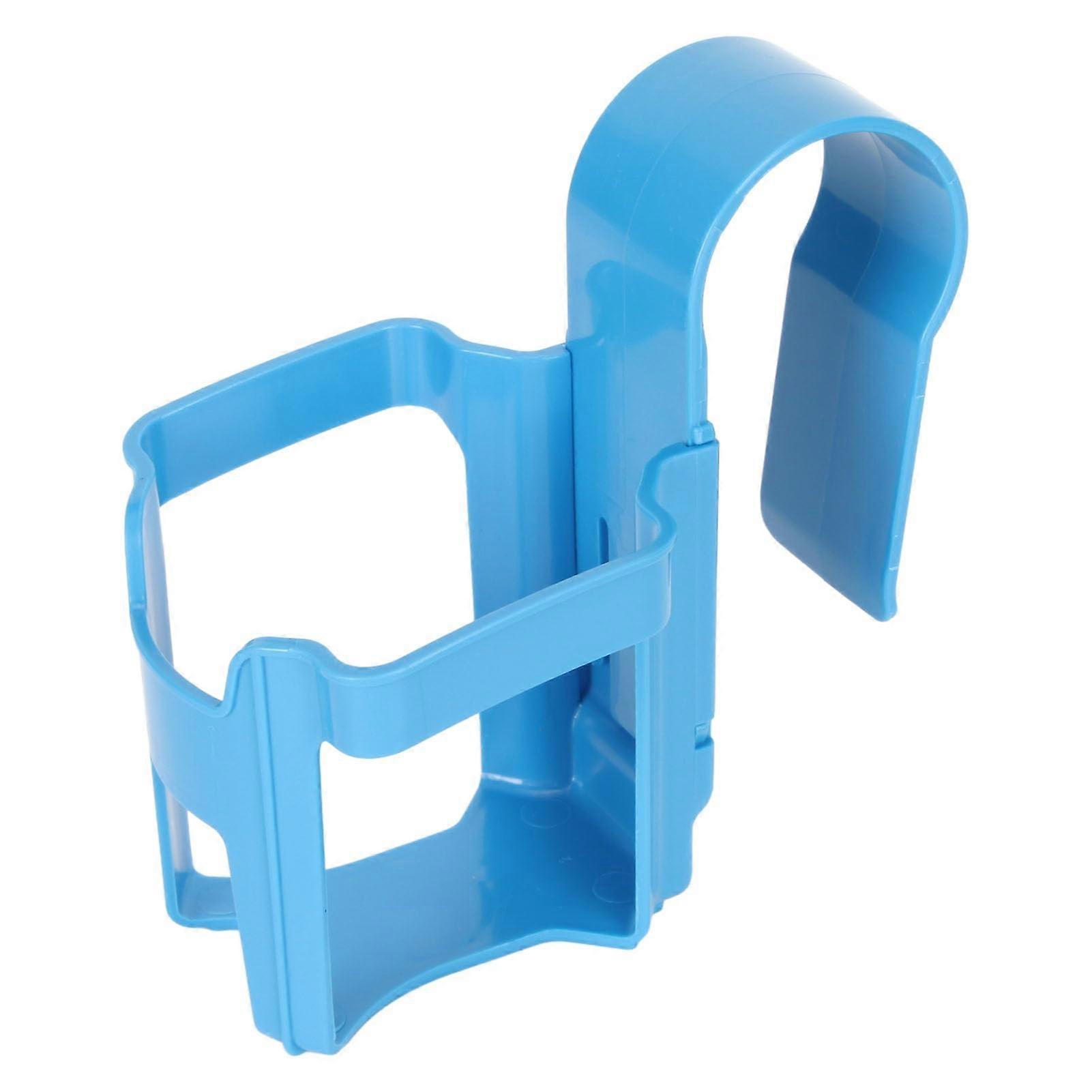 Poolside Cup Holder Blue ABS with Secure ClipOn Design for Above Ground Swimming Pools