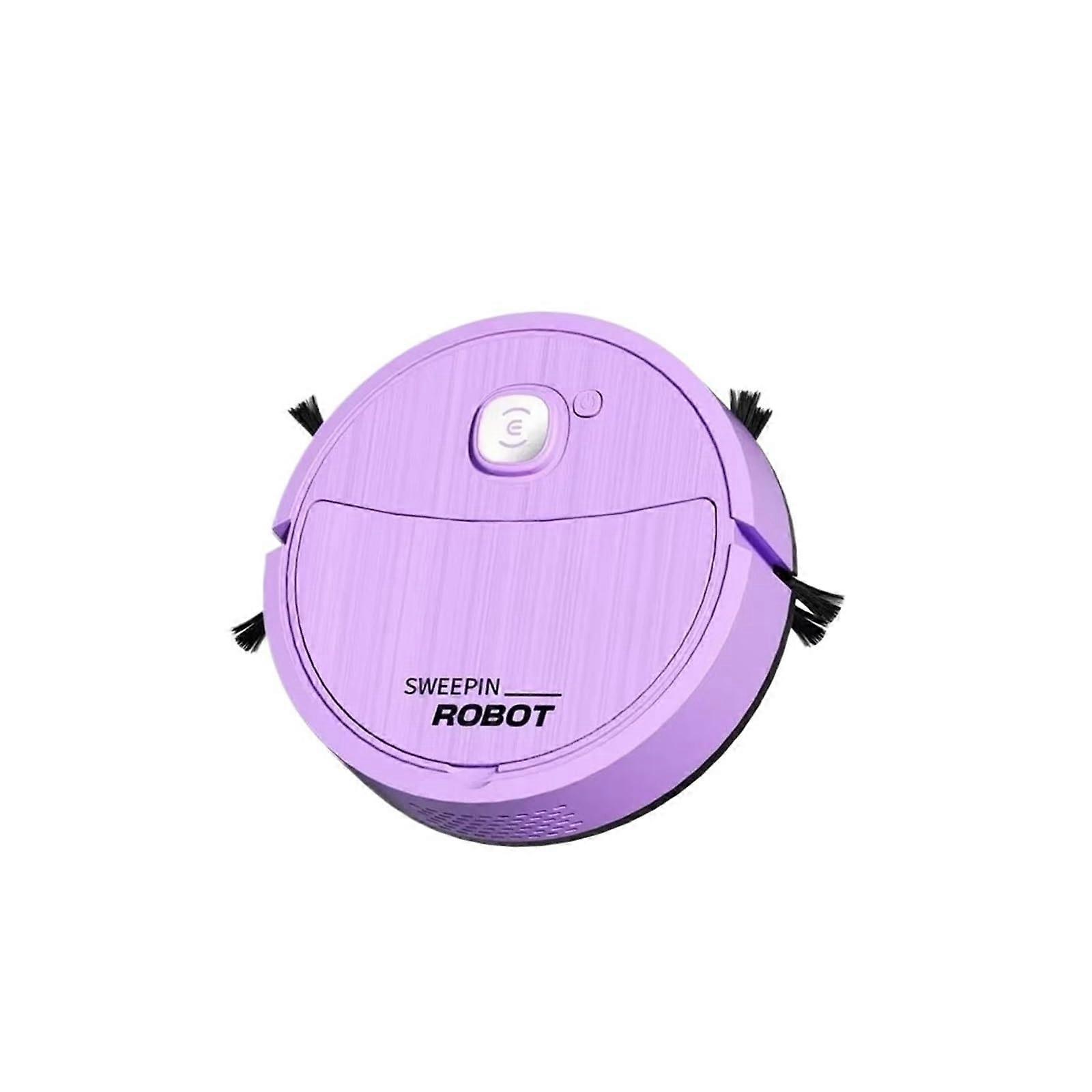 Robot Vacuum Cleaner 5in1 Cleaning Power with Smart Floor Navigation, Wireless Sweeping Robot Purple