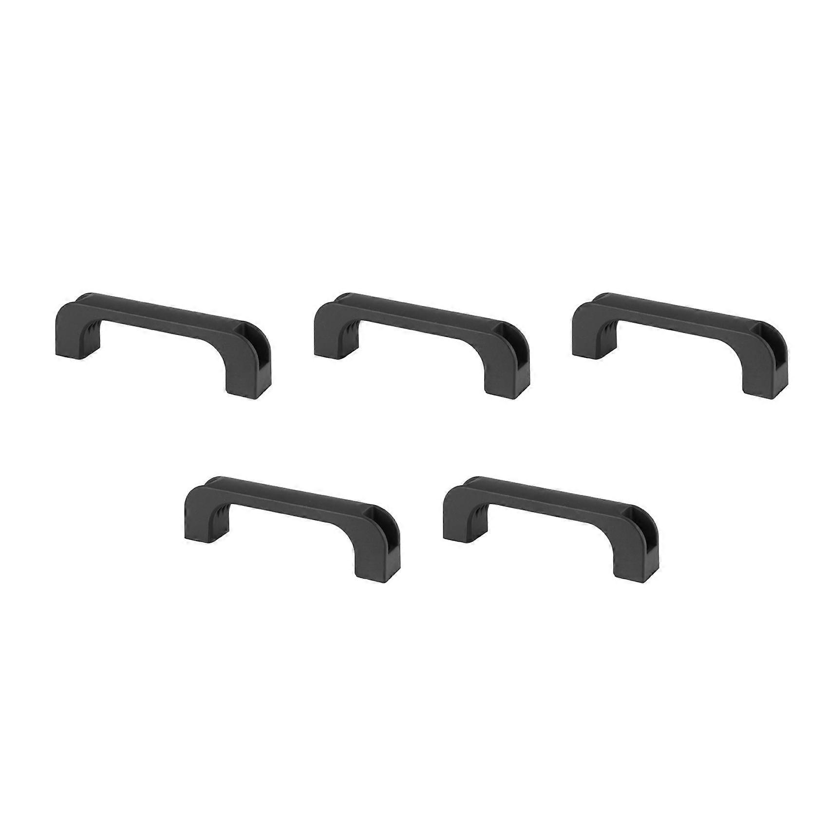 5X Door Cabinet Black Plastic Rectangular Pull Handle 5.2 inch