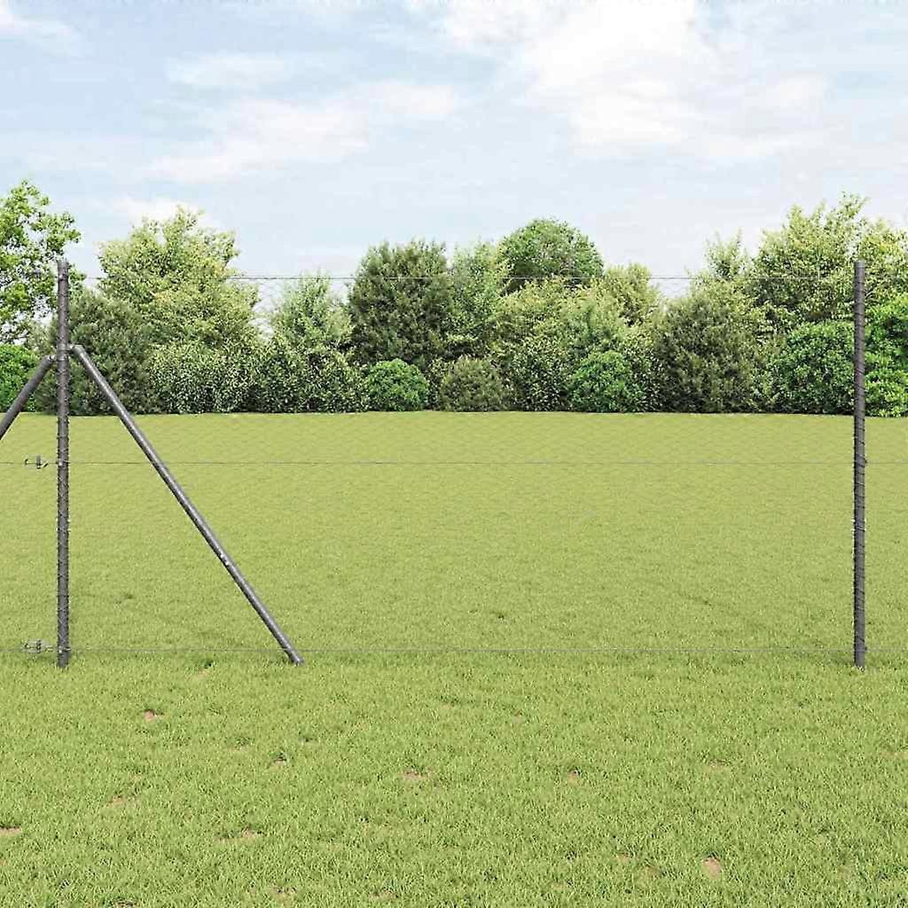 Hexagonzaun Grau 1 x 100 m PVC