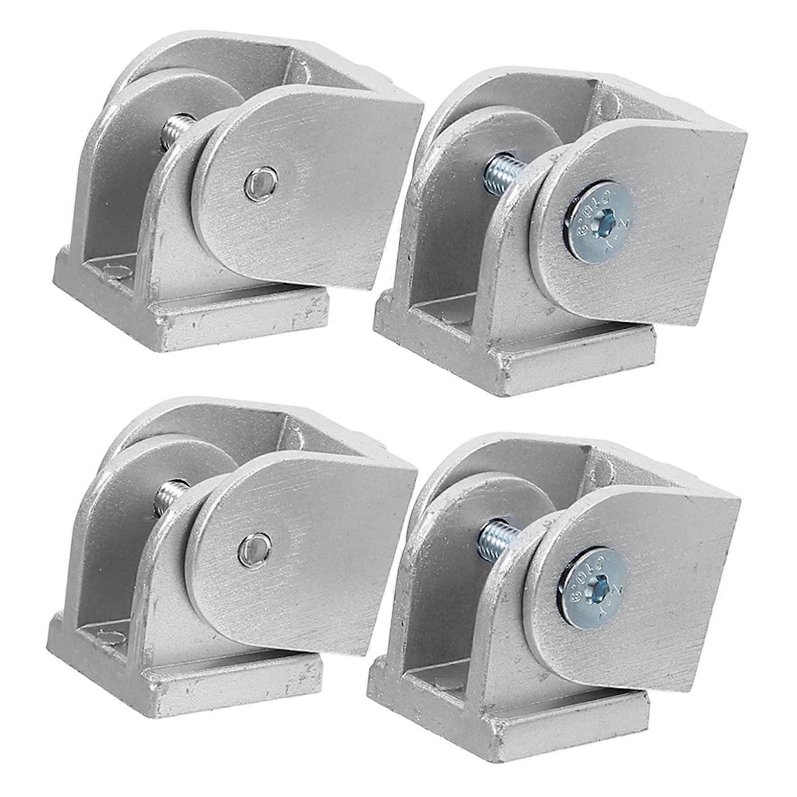 Aluminum Extrusion Pivot Joint Connector 4pcs Durable Zinc Alloy Hinge for Foldable Frames