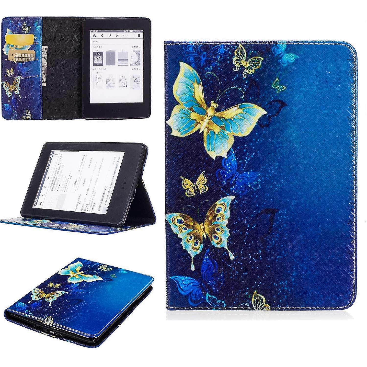 Pattern Printing Leather Wallet Flip Shell for Amazon Kindle Paperwhite 3/2/1