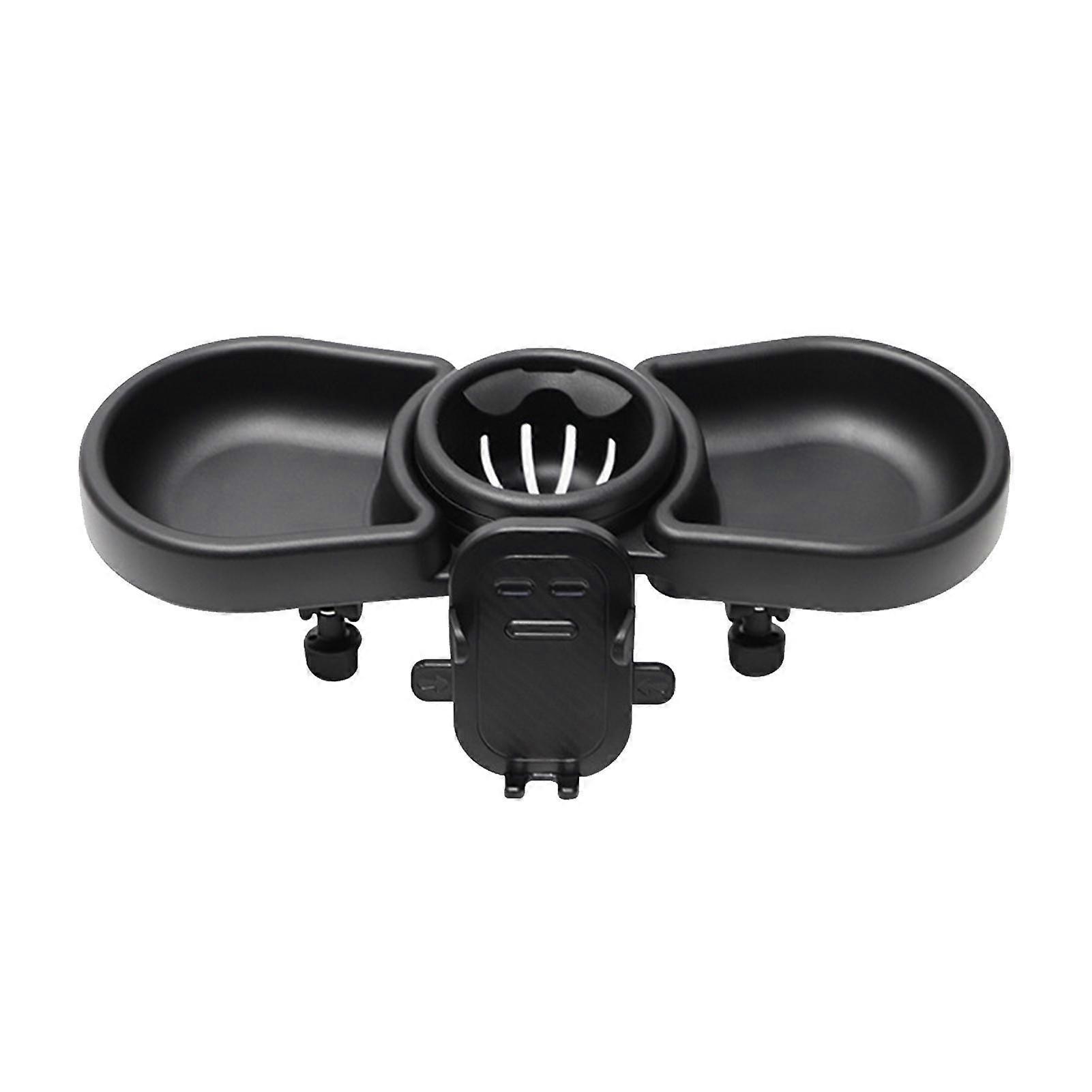 Adjustable Stroller Snack Tray with Removable Easy Clean Design and Flexible Cup Holder for Most Strollers