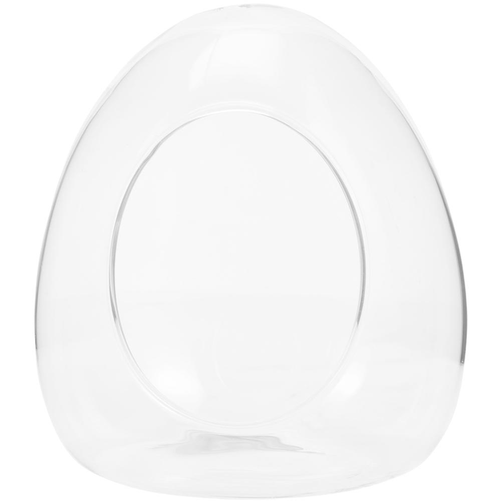 Egg Shape Micro Landscape Bottle For Plant Use 17X15cm 1Pcs